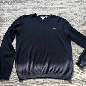 Lacoste Youth Navy Crewneck Sweater